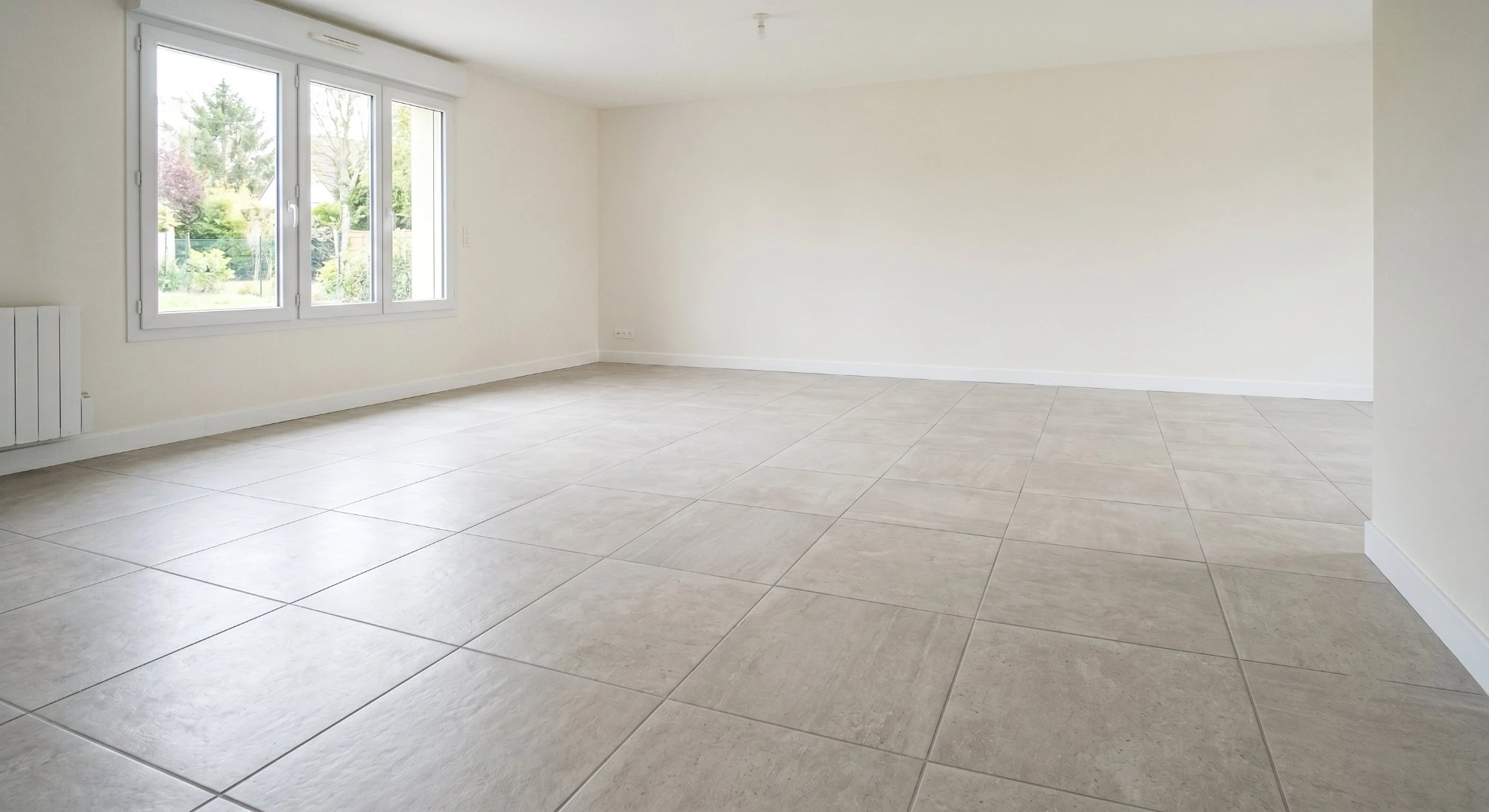 Après — carrelage moderne posé