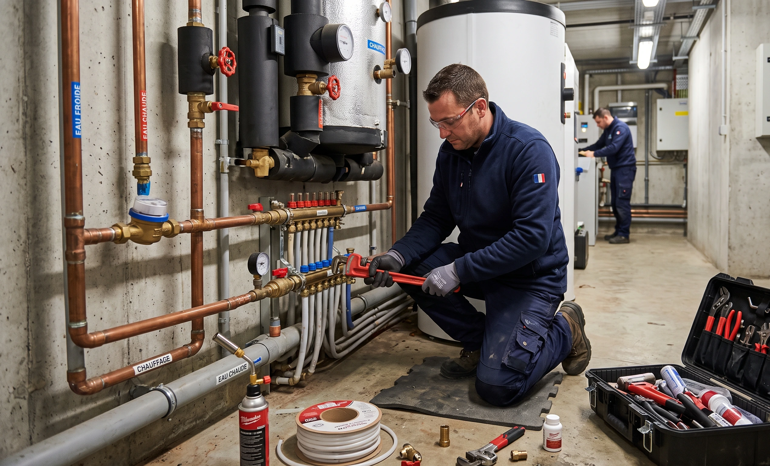 Réseau sanitaire professionnel installé par Stelovia