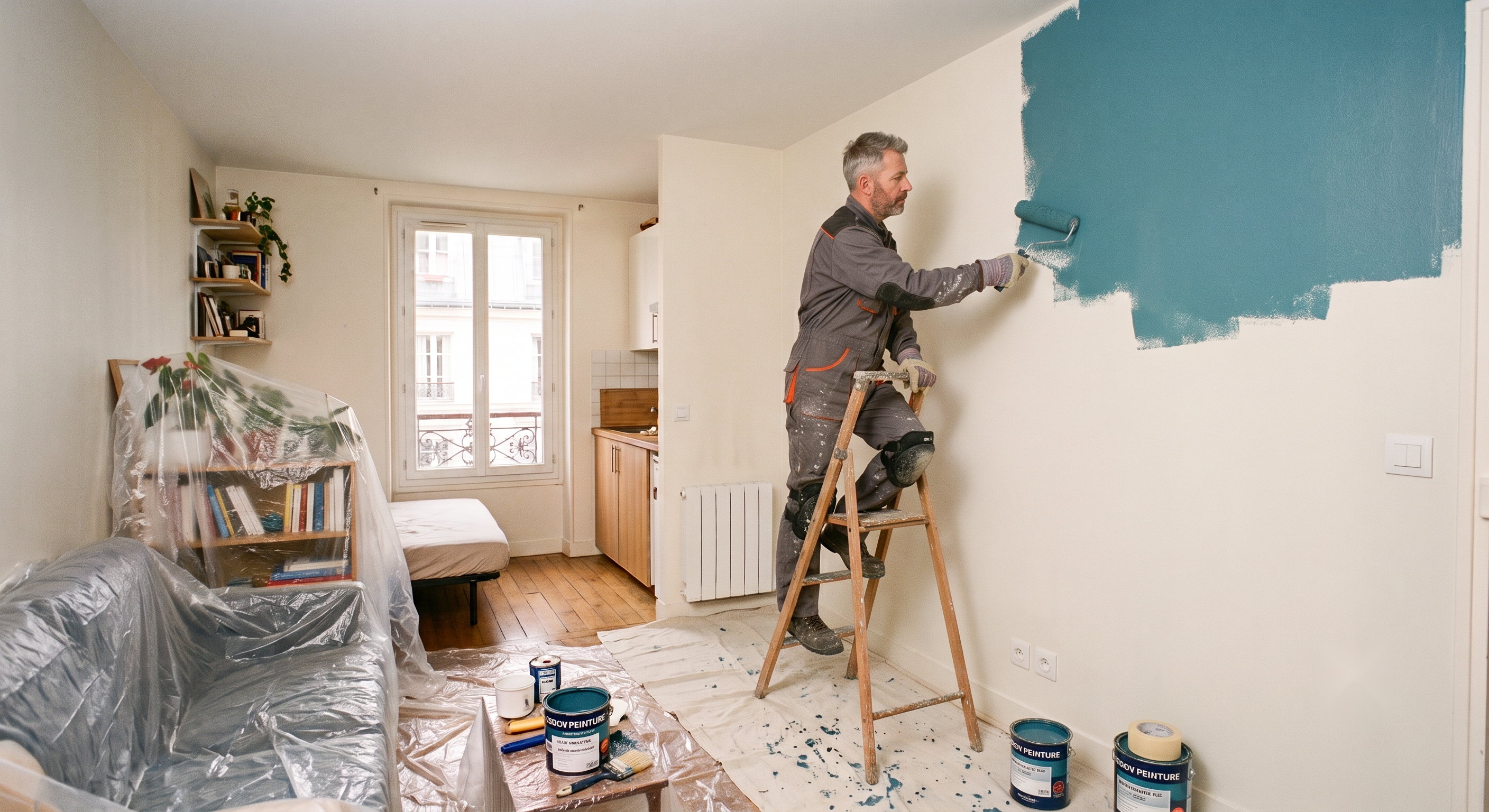 Rénovation de parties communes pour bailleur social par Stelovia